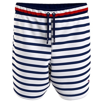 Tommy Hilfiger Boys Swim Shorts Drawstring 0482 Breton Stripe Navy